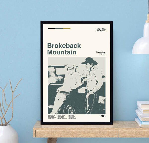 Brokeback Mountain Poster, Brokeback Mountain Movie, Retro Movie Poster, Minimalist Art, Vintage Poster, Modern Art, Wall Decor, Home Decor 1700189903