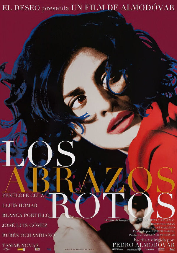 Broken Embraces - Los Abrazos Rotos by Pedro Almodovar Alternative Film Movie Print Wall Art Poster 1564642716