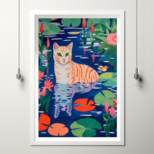 Brown Cat Art, Brown Cat Decor, Cat Art Print, Cat Drawing, Cat Illustration, Cat Poster, Cat Wall Art, Cat Lover Gift, Cat Lady Gift