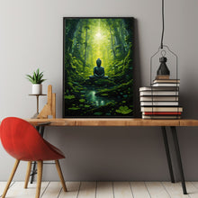 Buddha in the Jungle Wall Art - Serene Buddha Meditation Poster | Ideal for Mindful Decor