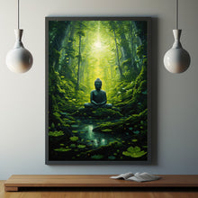 Buddha in the Jungle Wall Art - Serene Buddha Meditation Poster | Ideal for Mindful Decor