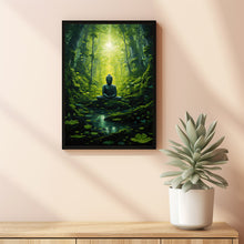 Buddha in the Jungle Wall Art - Serene Buddha Meditation Poster | Ideal for Mindful Decor