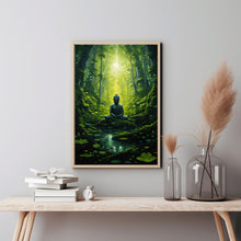 Buddha in the Jungle Wall Art - Serene Buddha Meditation Poster | Ideal for Mindful Decor