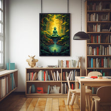 Buddha in the Jungle Wall Art - Serene Buddha Meditation Poster | Ideal for Mindful Decor