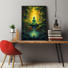 Buddha in the Jungle Wall Art - Serene Buddha Meditation Poster | Ideal for Mindful Decor