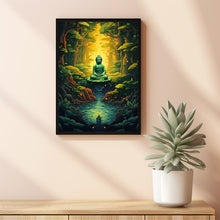 Buddha in the Jungle Wall Art - Serene Buddha Meditation Poster | Ideal for Mindful Decor