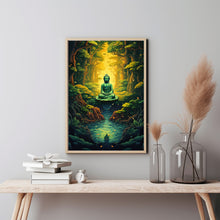 Buddha in the Jungle Wall Art - Serene Buddha Meditation Poster | Ideal for Mindful Decor