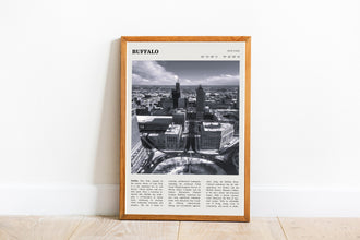 Buffalo New York Wall Art Poster Poster Buffalo New York  Black White Poster  Poster  Art Gift 1699636243