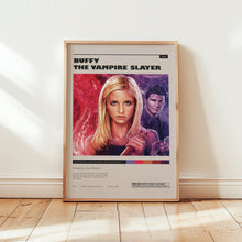 Buffy The Vampire Slayer Poster, Buffy Summers Wall Art, Minimalist Wall Decor, Mid Century Decor, Framed Options, Gift for Fans 1738290384