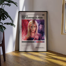 Buffy The Vampire Slayer Poster, Buffy Summers Wall Art, Minimalist Wall Decor, Mid Century Decor, Framed Options, Gift for Fans 1738290384