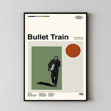 Bullet Train Poster, Bullet Train Movie, Bullet Train Print, Retro Movie, Retro Modern, Movie Print, High Quality, Custom Poster