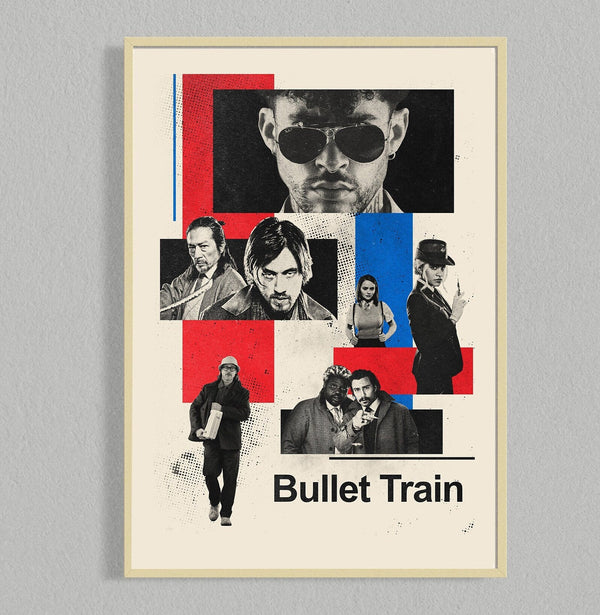 Bullet Train Mid Century Movie Poster  Film Posters  Minimalist Movie Poster    Wall Art Poster 1349955406