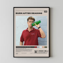 Burn After Reading, Ethan Coen, Joel Coen, Minimalist Movie Poster, Vintage Retro Art