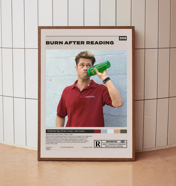 Burn after reading Poster,Ethan Coen ,Joel Coen, Minimalist Movie Poster