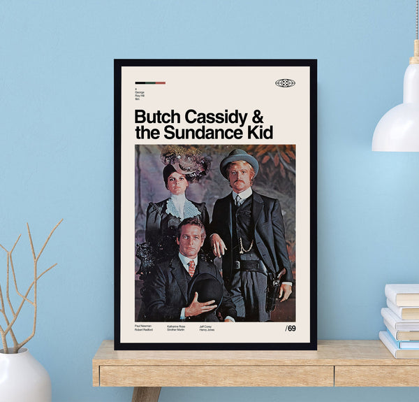 Butch Cassidy And the Sundance kid Poster, George Roy Hill, Retro Movie Poster, Minimalist Art, Vintage Poster, Modern Art, Wall Decor 1731021483