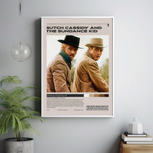 Butch Cassidy and the Sundance Kid, George roy hill, Minimalist Movie Poster