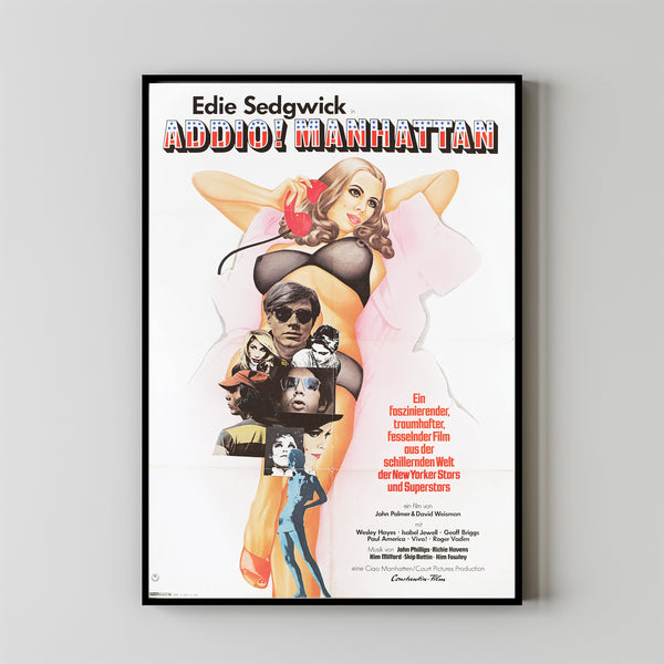 CIAO MANHATTAN Movie Poster, Canvas Wall Art, Room Decor, Movie Art