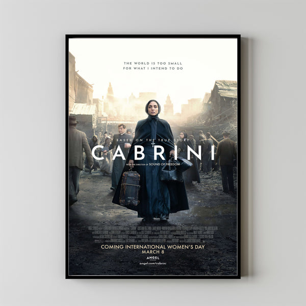 Cabrini Movie Poster Print, Canvas Wall Art, Room Decor, Movie Art, Gifts for HimHer, Wall Art Print, Vintage Film Art