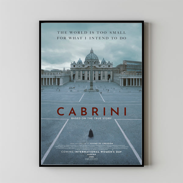 Cabrini Movie Poster Print, Canvas Wall Art, Room Decor, Movie Art, Gifts for HimHer, Wall Art Print, Vintage Film Art 1