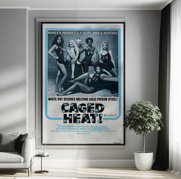 Caged Heat (1974) Movie Poster Canvas Poster Movie Poster Art Print Gifts for Lover Mural Painting Home Decoration 1752914690