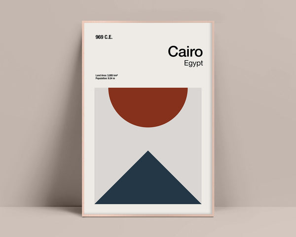 Cairo Print, Cairo Travel Poster, Cairo Minimalist Print, Mid-Century Design, Abstract Wall Art, Geometric Art Print, Abstract Color Print 1591719019