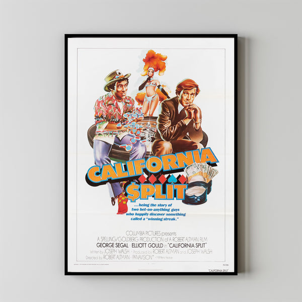 California Split Movie Poster Print, Canvas Wall Art, Room Decor, Movie Art