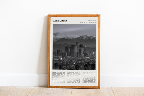 California Wall Art Poster Poster California State  Black White Poster  Poster  Art Gift 1681313840