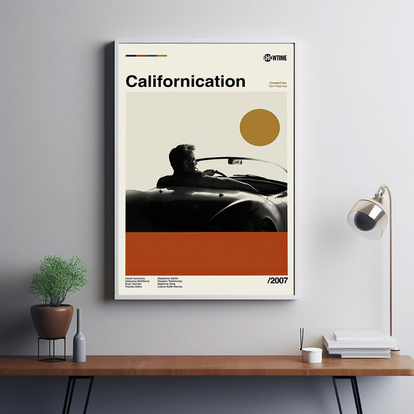 Californication Dramatic Poster, Californication Movie, Tom Kapinos Film, Vintage Modern, Vintage Poster, Minimalist Art, High Quality