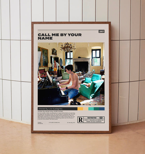 Call Me by Your Name.Luca Guadagnino,Minimalist Movie Poster,Home decor