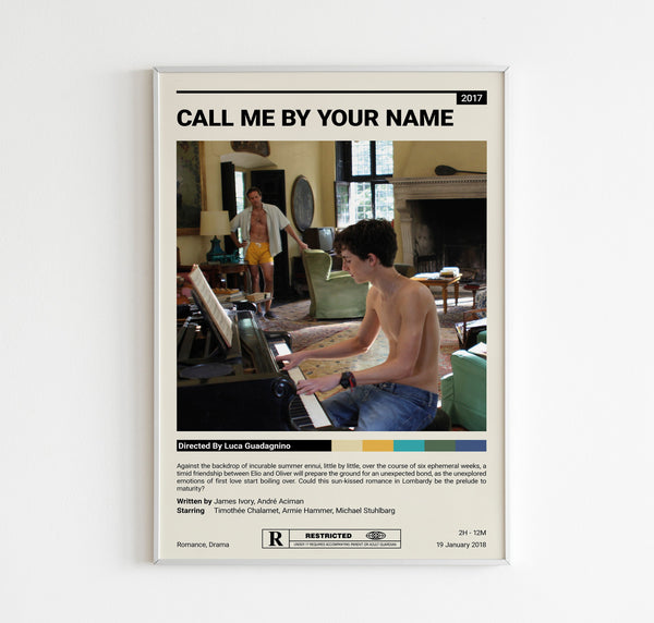 Call Me by Your Name Movie Poster  Couple Gift  Minimalist Movie Poster  Cult Movie Print   Home decor  Gift for Him  Wall Art Print 1612662215