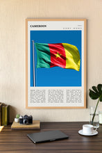 Cameroon Flag Print Africa Wall Art Poster Poster  Black White Poster  Poster  Art Gift 1704467487