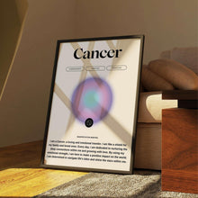 Cancer Zodiac Wall Art  Astrology Wall Art  Meditation Poster  Aura Print  Spiritual Wall Art   Aesthetic Art Print 1598381840