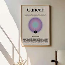 Cancer Zodiac Wall Art  Astrology Wall Art  Meditation Poster  Aura Print  Spiritual Wall Art   Aesthetic Art Print 1598381840