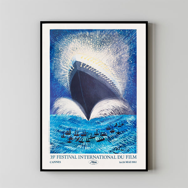Cannes Film Festival Movie Poster Print, Canvas Wall Art, Room Decor, Movie Art