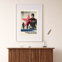 Captain America Mid Century Movie Poster  Film Posters  Minimalist Movie Poster    Wall Art Poster 1066170039