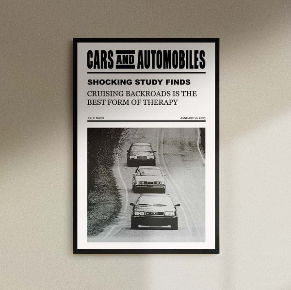 Car Enthusiast News Print, Car Enthusiast car and Driver Wall Art, Trendy Headline Poster, Wall Art, wall decor 1426155459
