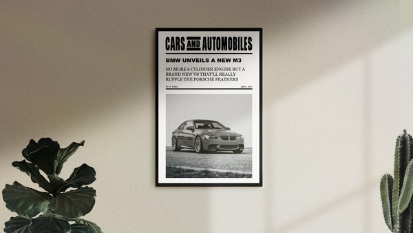 Car Enthusiast News Print, Car Enthusiast car and driver Wall Art, Trendy Headline Poster 1458506206