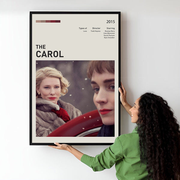 Carol Movie Poster  Minimalist  Midcentury Poster  Wall Art Print  Retro Movie Poster 1744193811 - Copy