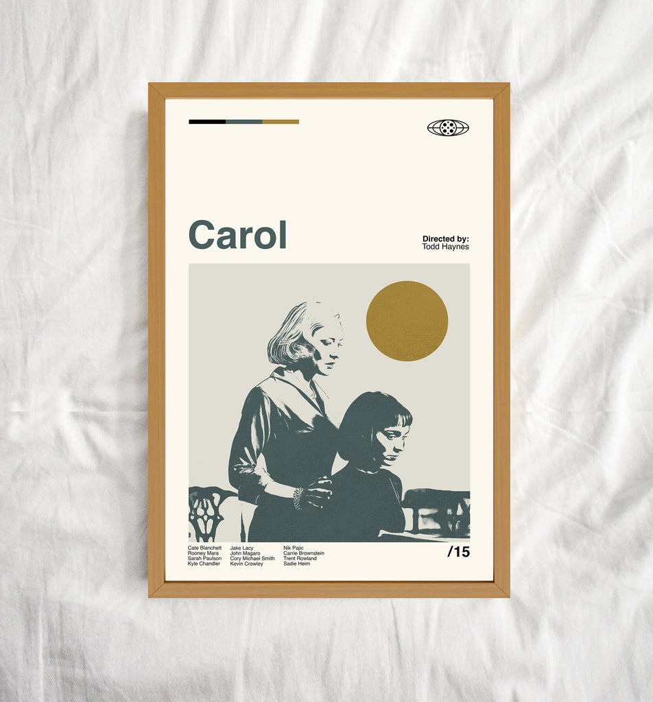 Carol Movie Poster, Carol Poster, Todd Haynes, Retro Movie Poster