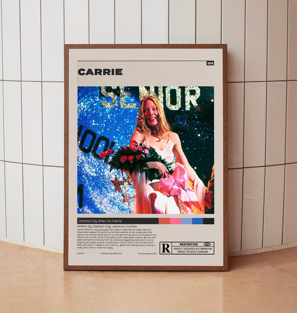 Carrie Poster,Brian De Palma, Minimalist Movie Poster,home decor