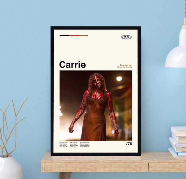 Carrie Poster, Brian De Palma, Carrie Movie Poster, Vintage Poster, Minimalist Art, Movie Poster, Vintage Print, Modern Art, Wall Decor 1716841344