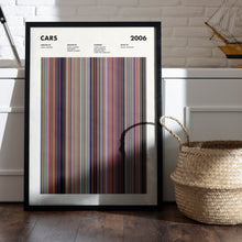 Cars Movie Barcode Print, Cars Print, Cars Poster, Cars Wall Art, Cars Art Print, Cars Frames Print, Movie Buff Gifts, Movie Posters 1631622577