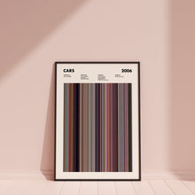 Cars Movie Barcode Print, Cars Print, Cars Poster, Cars Wall Art, Cars Art Print, Cars Frames Print, Movie Buff Gifts, Movie Posters 1631622577