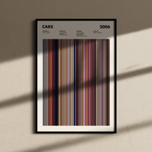Cars Movie Barcode Print, Cars Print, Cars Poster, Cars Wall Art, Cars Art Print, Cars Frames Print, Movie Buff Gifts, Movie Posters 1631622577