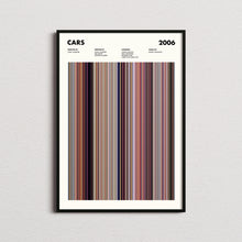 Cars Movie Barcode Print, Cars Print, Cars Poster, Cars Wall Art, Cars Art Print, Cars Frames Print, Movie Buff Gifts, Movie Posters 1631622577