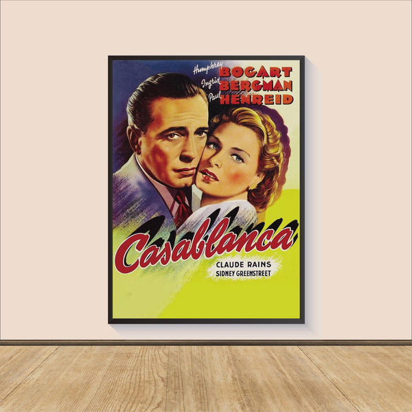 Casablanca (1942) Movie Poster Print, Canvas Wall Art, Room Decor, Personalized gift, Gifts for HimHer, Wall Art Print 1554954398