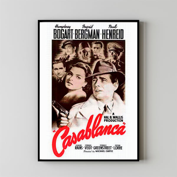 Casablanca (1943) Poster Art Print Movie Posters Gift for Movie lovers 4