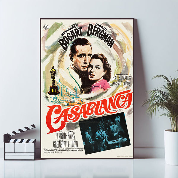 Casablanca, Movie Poster, Wall Art Prints, Art Poster, Canvas Material Gift, Keepsake, Home Decor, Live Room Wall Art 1582260022