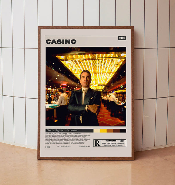Casino Movie Poster, Martin Scorsese, Minimalist Movie Poster