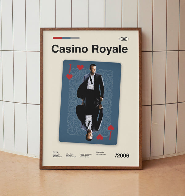 Casino Royale James Bond Wall Art Print - Daniel Craig Film Poster - American Cinema - Midcentury Art 1448398687